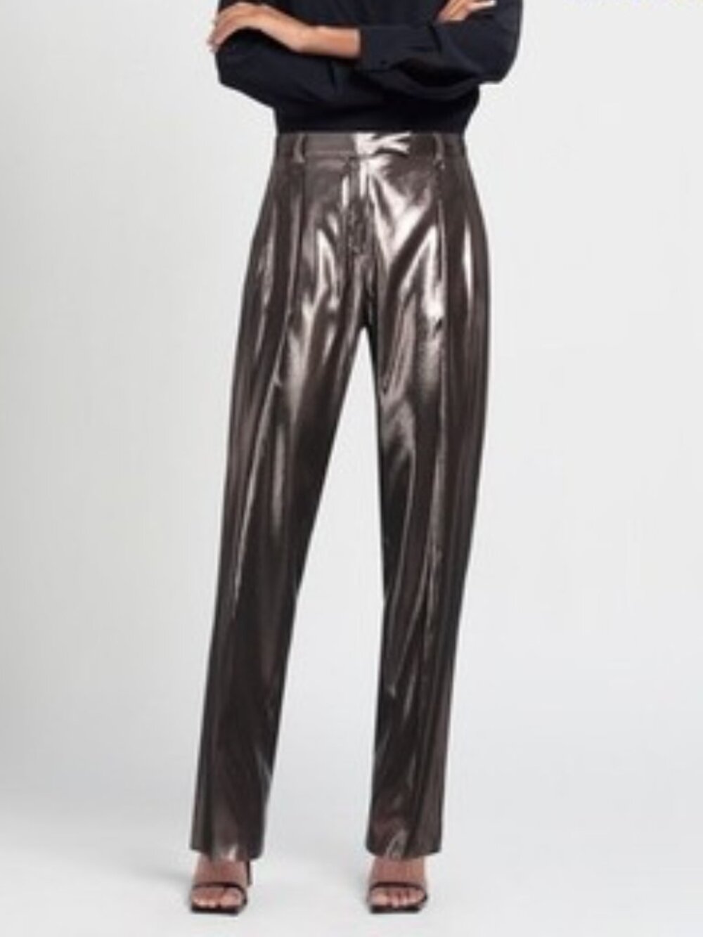 Elizabeth And James Metallic Dress Pants Size 0